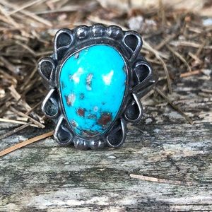Southwestern sterling silver ring